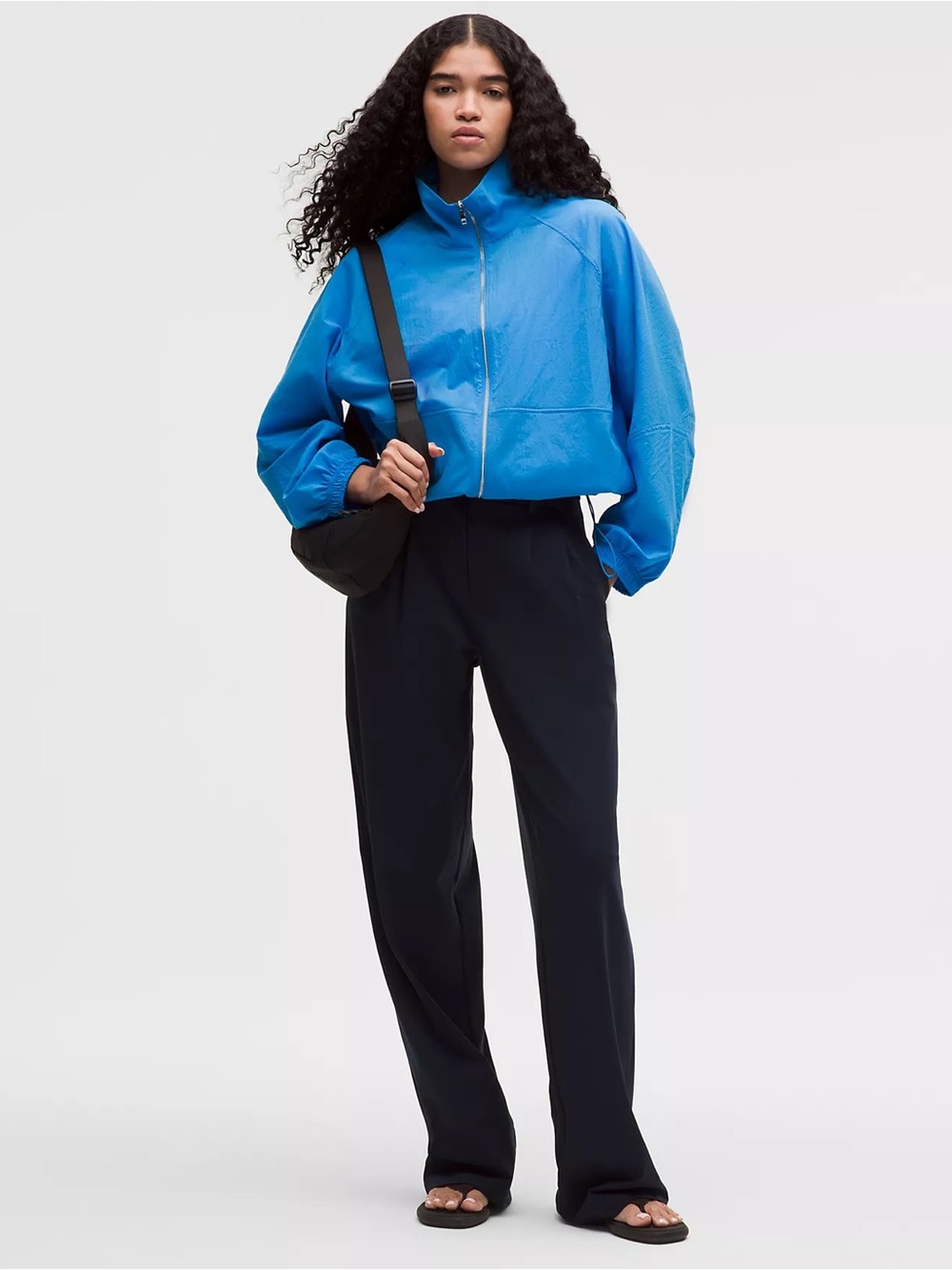NWT Lululemon ultralight woven air jacket sky blue size large